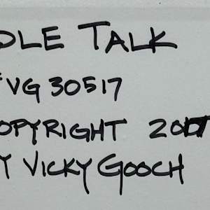 Idle Talk by Vicky Gooch  Image: Painting Back Copyright Notice