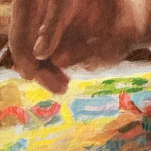 Silk Stitches by Vicky Gooch  Image: Paint Detail