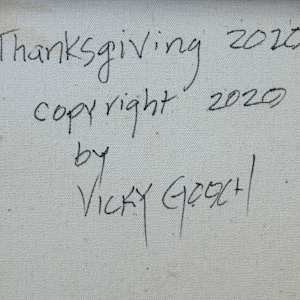Thanksgiving 2020 by Vicky Gooch  Image: Painting Back Copyright Notice