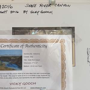 Snake River Canyon by Vicky Gooch  Image: Painting Back Copyright Notice
