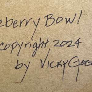 Blueberry Bowl by Vicky Gooch  Image: Painting Back Copyright Notice