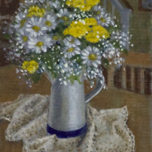 Daisies on the Kitchen Table by Linda Eades Blackburn