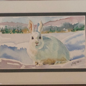 White Bunny by Linda Eades Blackburn