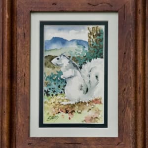 White Squirrel WC by Linda Eades Blackburn 
