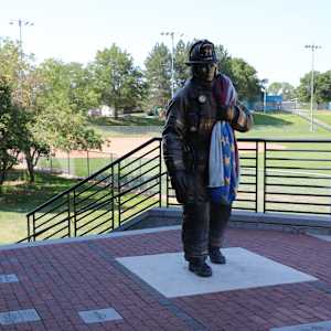 Never Forgotten by Austin Weishel  Image: Firefighter sculpture