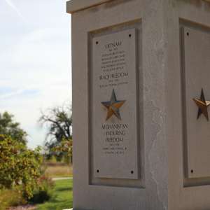 Veterans Memorial Gold Star Pillar