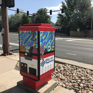 Untitled (traffic box mural) by Christopher Chavez