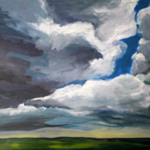 Clouds Over the Prairie by Sally Bullers