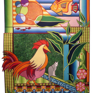 Rooster Fish World by Lisa Aksen
