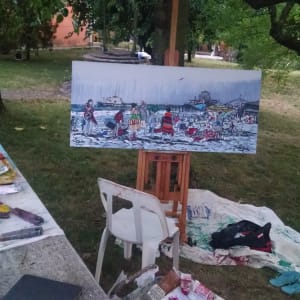 Knitting the Shore by Brooke Harker 