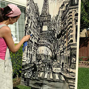 La Tour Eiffel Incognito by Brooke Harker 