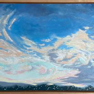 Treading Light by Daryl D. Johnson  Image: Floating maple frame
