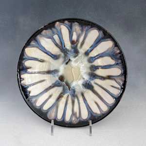 White with black ring plate by Nichole Vikdal