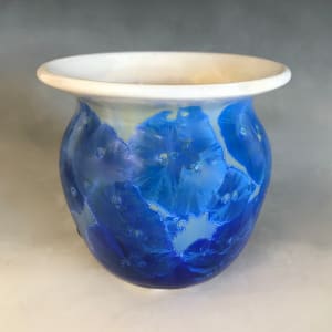 Small Blue and White Pot by Nichole Vikdal