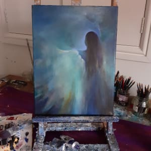 The Evening Angel  Image: On the easel