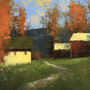 Farm buildings by Romona Youngquist