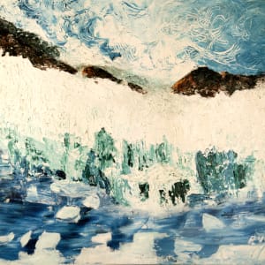 Calving Glacier by Patricia C Vener