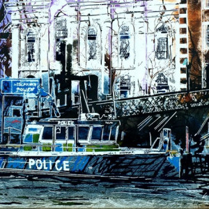Police Boat by Cathy Read 