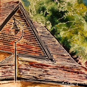 43 Red Tiled Roof by Cathy Read 