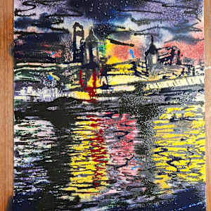 Night Time Thames by Cathy Read 