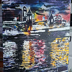 Night Time Thames by Cathy Read 