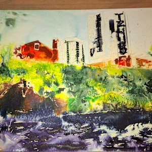 Bridgewater meets Rochdale Canal by Cathy Read 