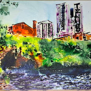 Bridgewater meets Rochdale Canal by Cathy Read 