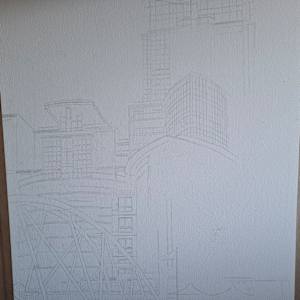 St George Wharf, Riverside Walk by Cathy Read 