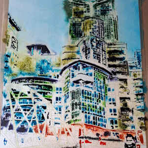 St George Wharf, Riverside Walk by Cathy Read 