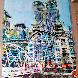 St George Wharf, Riverside Walk by Cathy Read 