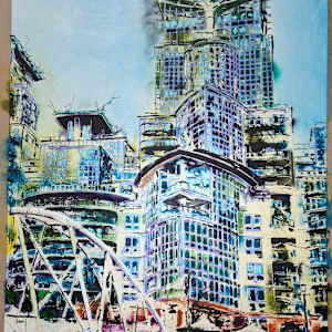 St George Wharf, Riverside Walk by Cathy Read 