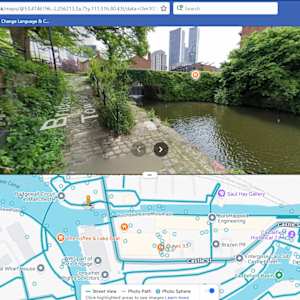 Bridgewater meets Rochdale Canal by Cathy Read 