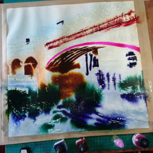 Railway Bridges at Castlefield by Cathy Read 