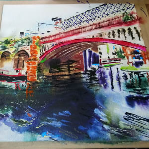 Railway Bridges at Castlefield by Cathy Read 