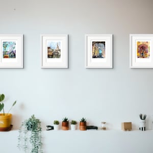 Trafalgar Fountain by Cathy Read 