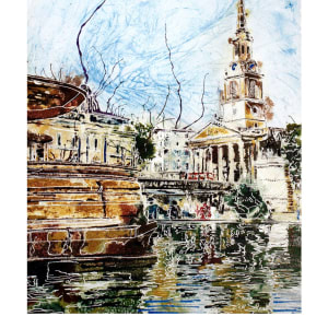 Trafalgar Fountain by Cathy Read