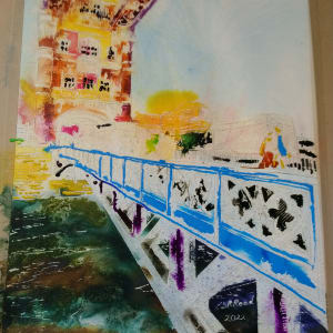 Crossing Tower Bridge by Cathy Read 