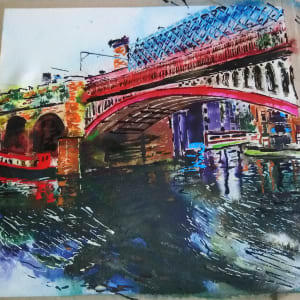 Railway Bridges at Castlefield by Cathy Read 