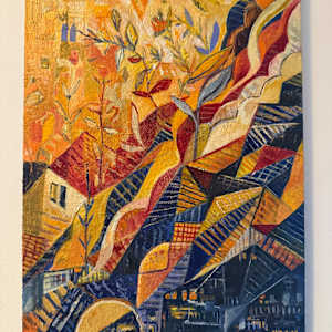 Orange Flower Garden by Siméon Artamonov 