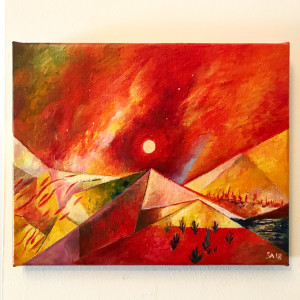 Red Sunset by Siméon Artamonov 