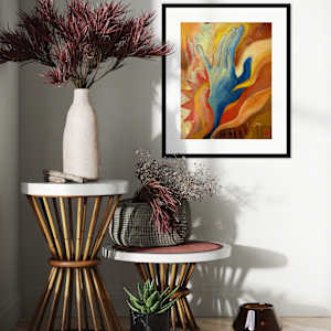 Blue hand (becoming) by Siméon Artamonov 