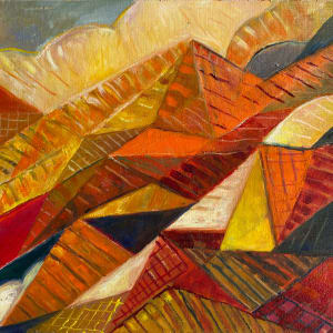 Geometric landscape, 2 by Siméon Artamonov