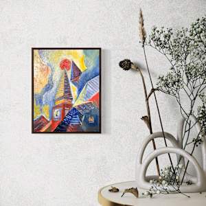Red sun and Tower by Siméon Artamonov, Image 4.