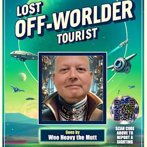 Lost Off-Worlder Tourist - Wee Heavy the Mutt by Adrienne Fritze