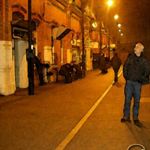 Steve at the Station by Adrienne Fritze