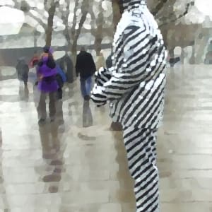 Striped Man by Adrienne Fritze