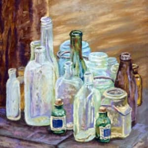 Old Bottles by Sharon Allen