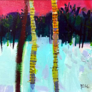 Winter birches by francis boag
