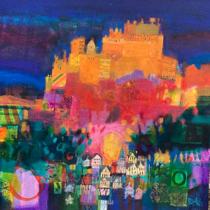 Edinburgh Castle morning by francis boag