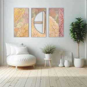 Sewn Open Triptych by Joanne Probyn 